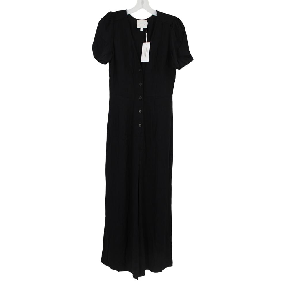 Reformation France Jumpsuit Black Size 4 New - Picture 2 of 8